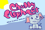 Chubby Elephant - Bold Playful Font, a Font by PutraCetol Studio (Thumbnail 1 of 12)