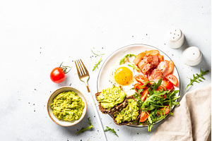 Healthy breakfast or lunch. Becon, a Food & Drink Photo by Nadia-nb