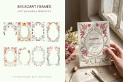 Art Nouveau Floral Graphics Kit, a Decorative Illustration by SunnJaneArt (Thumbnail 3 of 10)