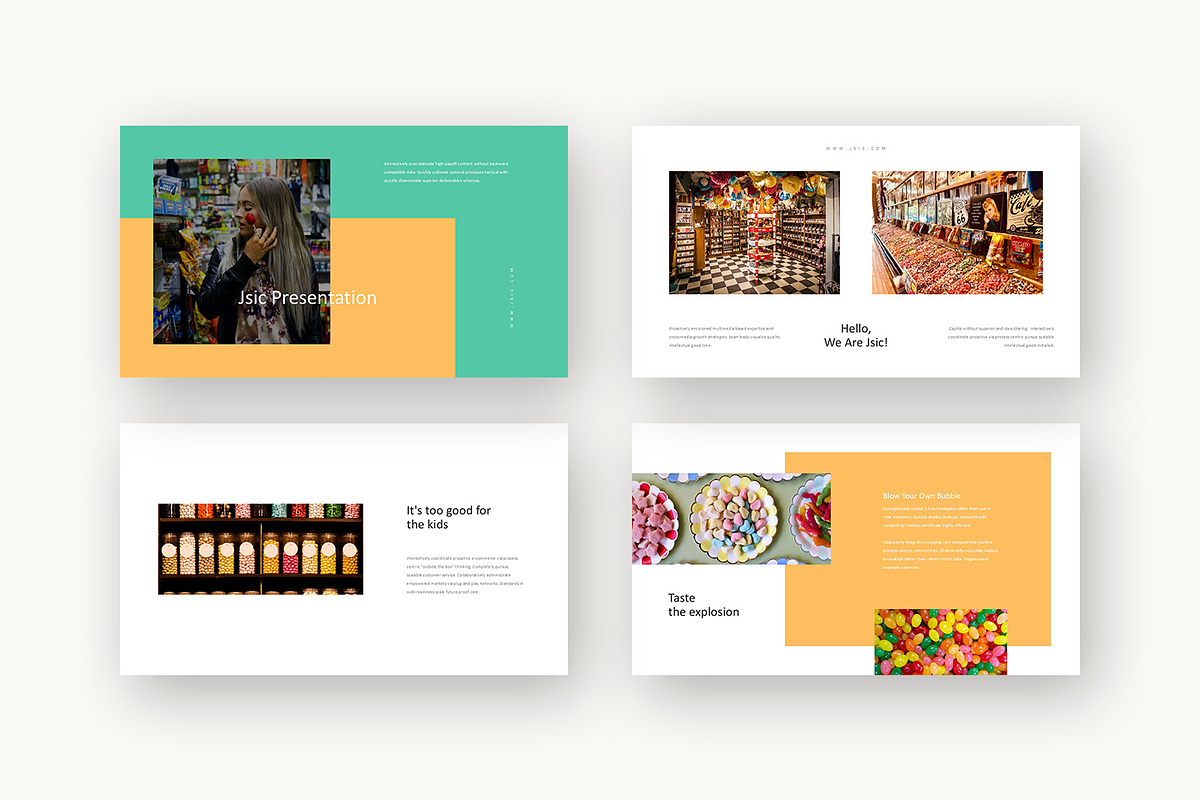 Jsic : Candy Brand Keynote, a Presentation Template by Punkl Camp (Photo 2 of 16)