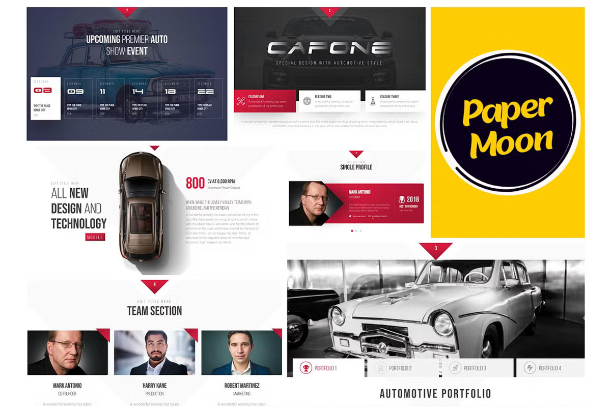 Car Premium Powerpoint Template, a Presentation Template by GearShift (Photo 2 of 4)