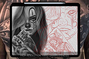 Procreate Chicano Tattoo stencil, a Brushes & More by Tattoo Worker Studio (Thumbnail 7 of 7)