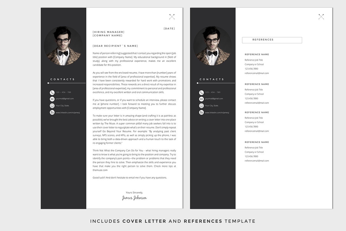 Resume Template / CV, a Resume Template by PAPPERMINT RESUME STUDIO (Photo 4 of 7)