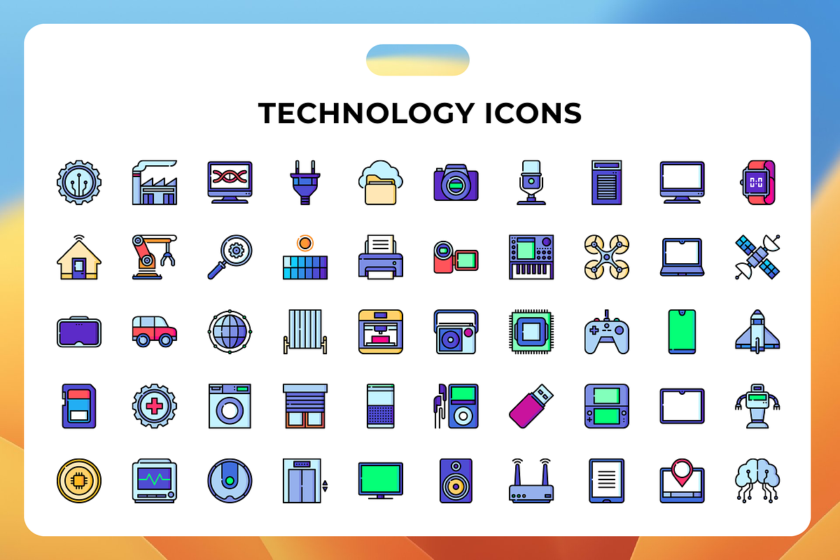 Technology Icons 2, a Duotone Icon by Wencory (Photo 1 of 2)