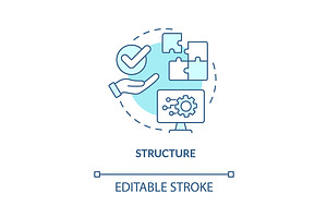 Structure Turquoise Concept Icon