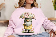 Cute Spring Gnomes Clipart Bundle, an Illustration by Canvas Craft (Thumbnail 4 of 7)