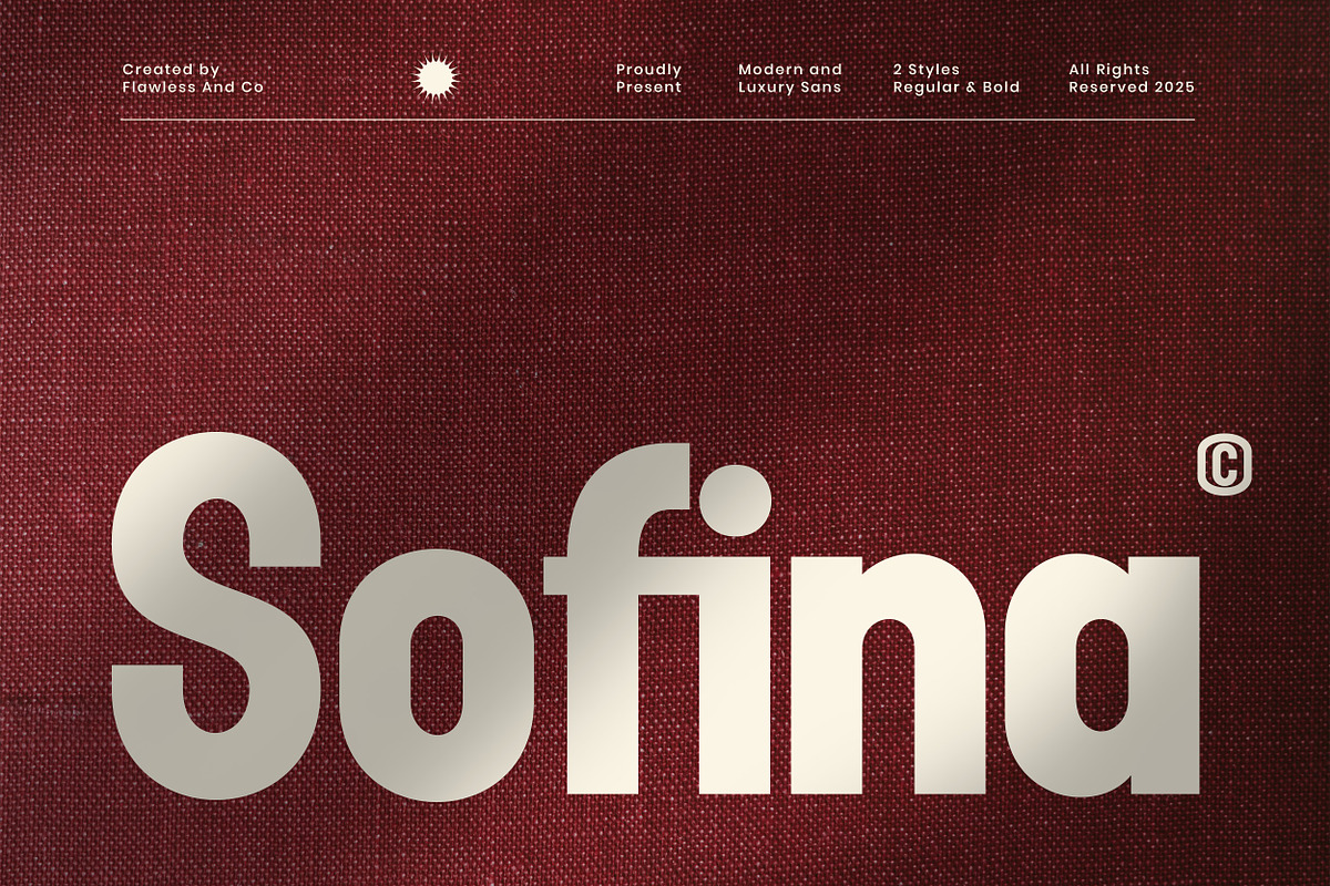 Sofina - Modern Sans Serif Font, a Sans Serif Font by Flawless And Co (Photo 1 of 10)