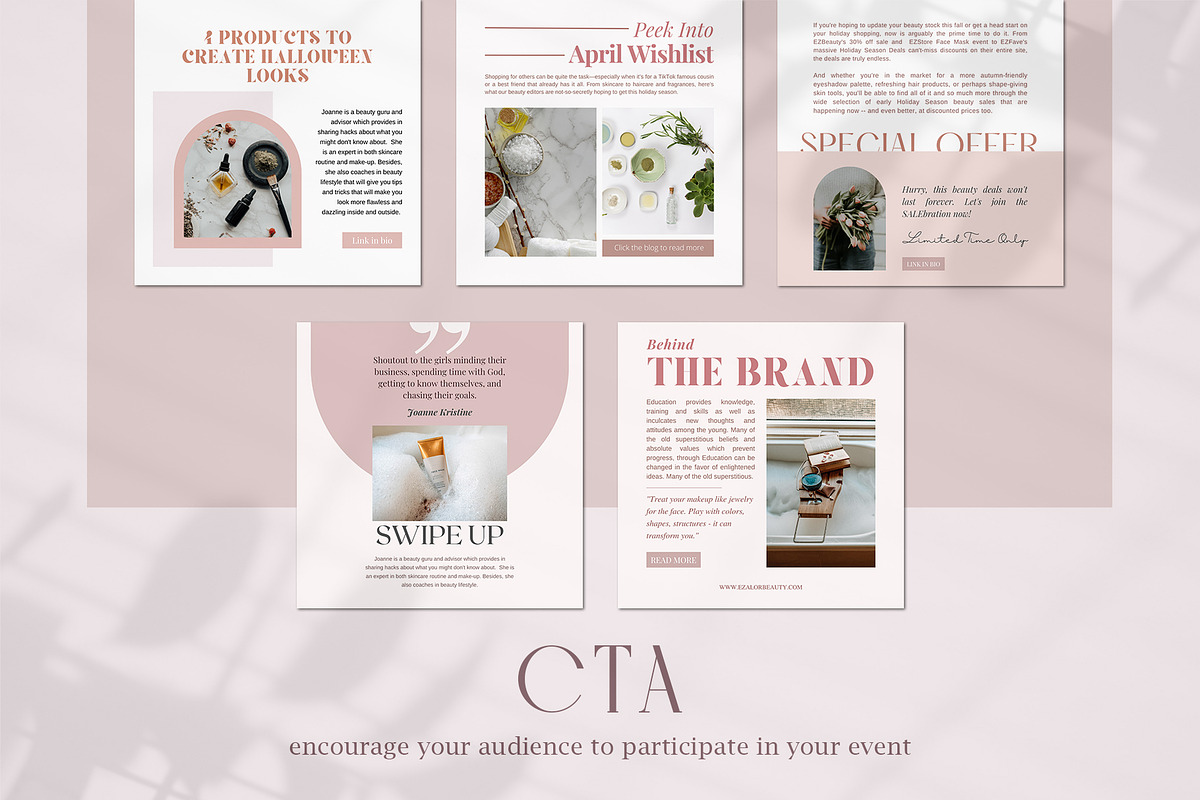 Instagram Beauty Series Creator, a Social Media Template by Analogi Studio