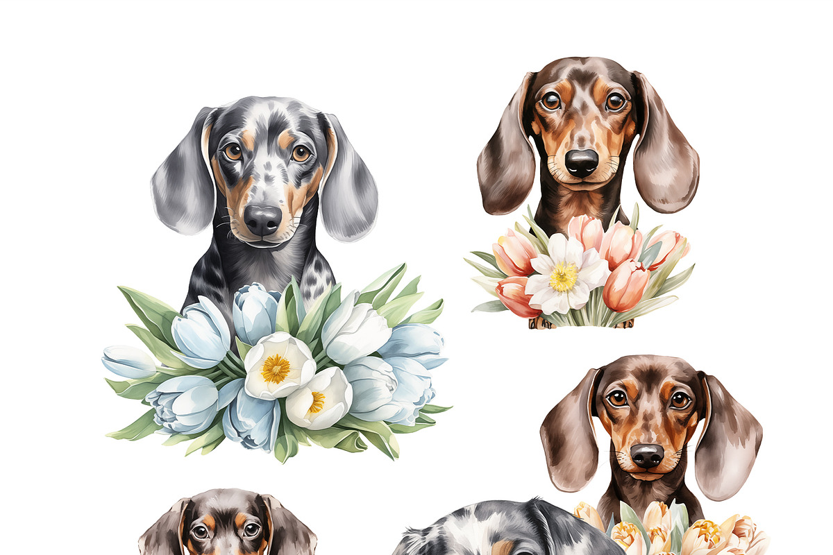 Festive dogs bundle, an Animal Illustration by TheCuteShop (Photo 15 of 33)