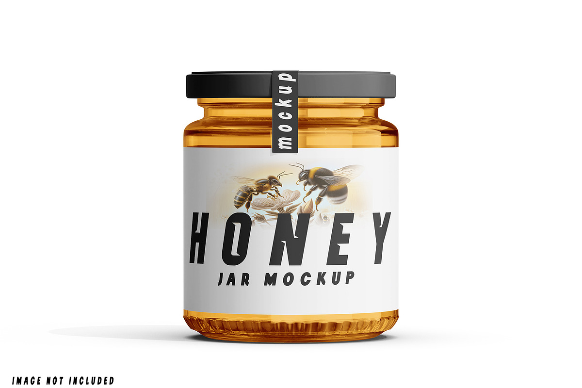 Honey Jar Mockup Set, a Packaging Mockup by pixelmock (Photo 9 of 15)