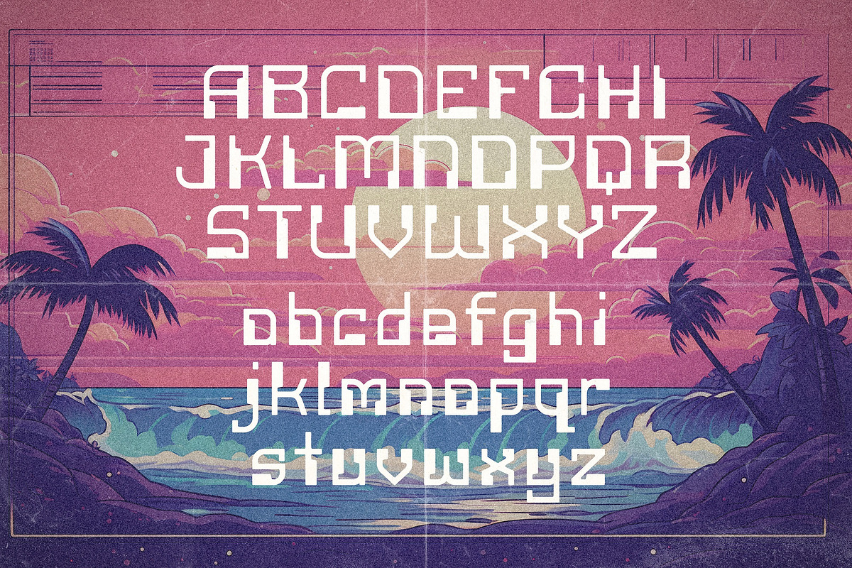 Digital Dreamer | 1980s CPU Font, a Sans Serif Font by HipFonts (Photo 2 of 11)