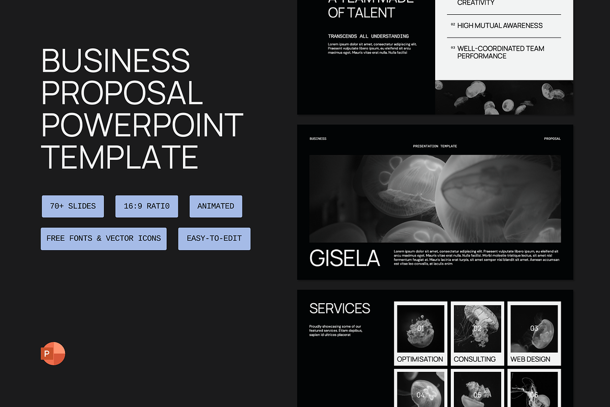 GISELA | Business Proposal, a Presentation Template by Mildri Studio (Photo 1 of 9)