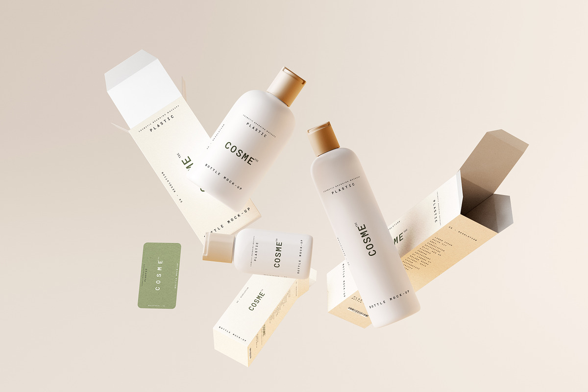 Disc Top-Cap Bottle Mockup Bundle, a Cups & Container Mockup by pmvch (Photo 4 of 60)