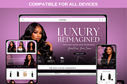 Hair website theme with banners, a Shopify Template by WeBuildBrand (Thumbnail 2 of 6)
