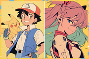 Anime Nostalgia Retro Brushes, a Brush Add-On by Cozy Brushery (Thumbnail 8 of 11)
