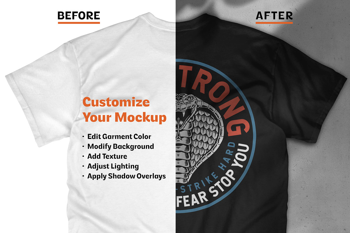 T-Shirt Mockup Bundle, a Shirt Mockup by cd-design.co (Photo 3 of 7)