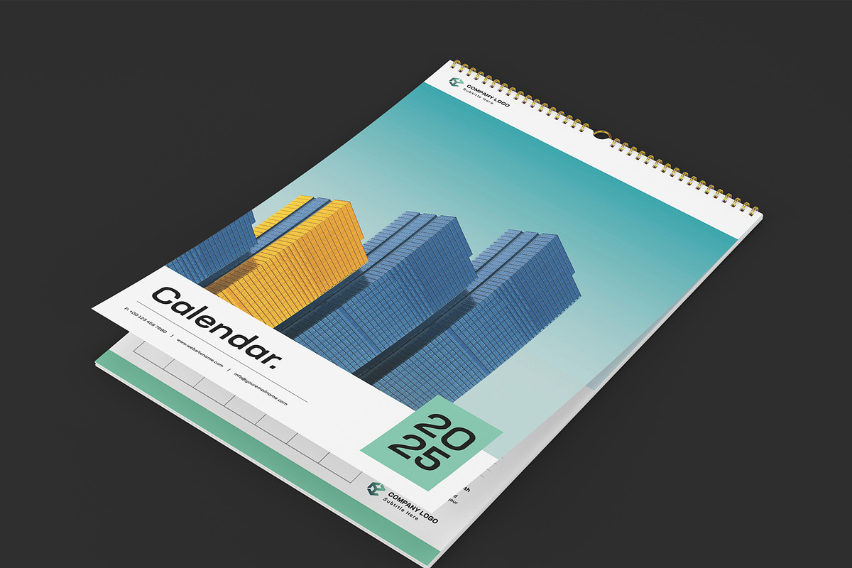 A3 Real Estate Calendar Template, a Stationery Template by DesignCrest (Photo 14 of 14)