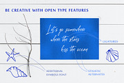 Costa Blanca Cyrillic textured font, a Script Font by IraDvilyuk (Thumbnail 6 of 18)