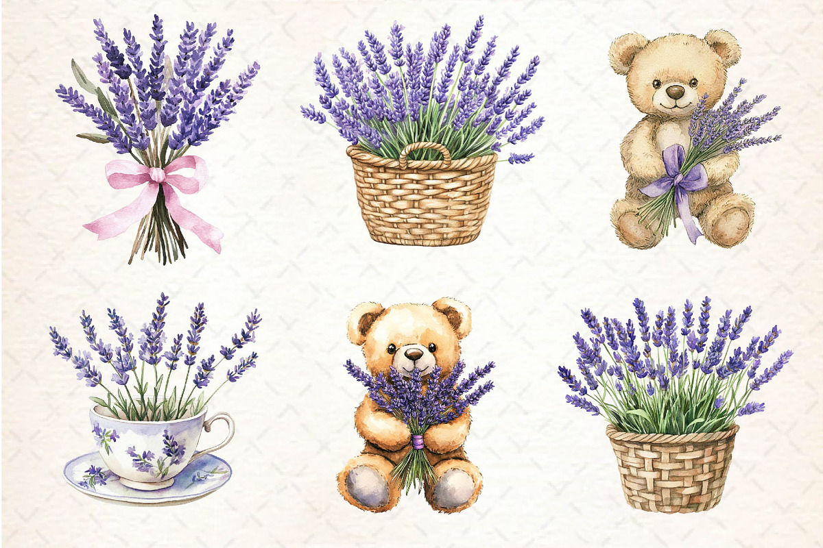 Lavender Mother’s Day Clipart, an Illustration by Dream Creation (Photo 3 of 6)