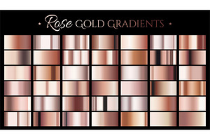 Rose Gold Color Gradient