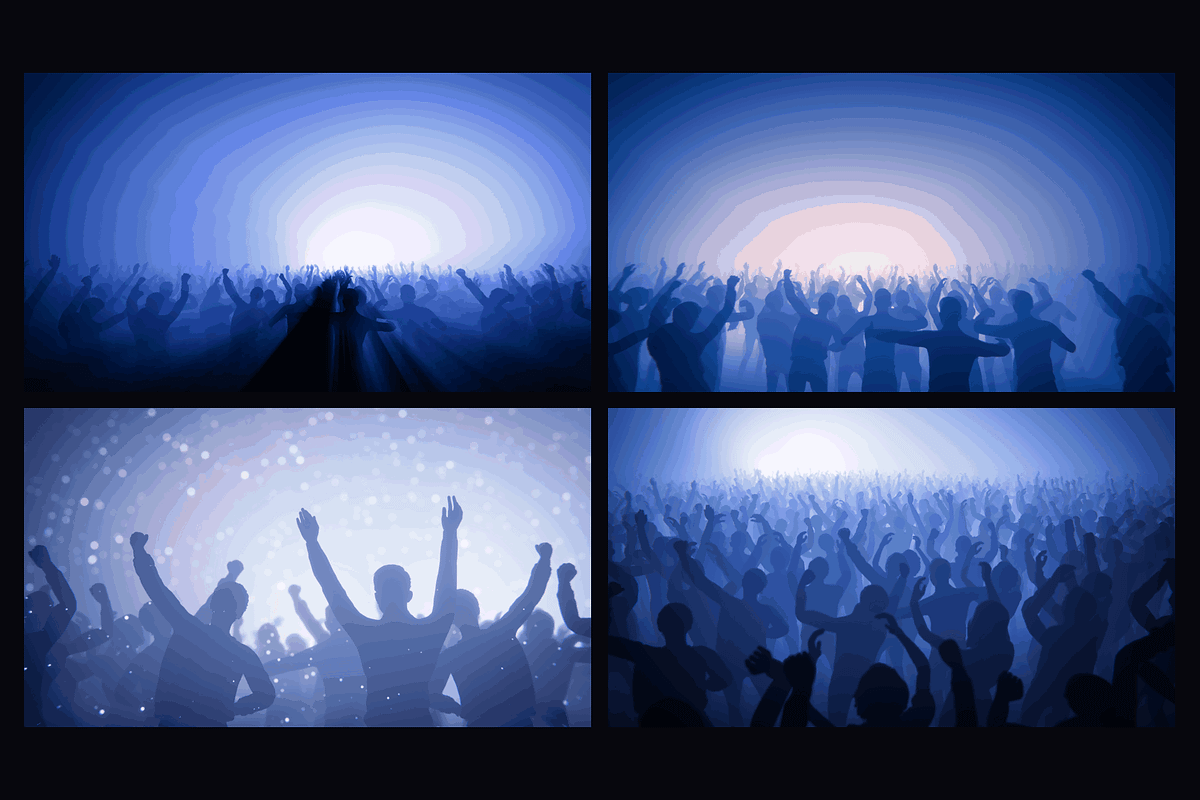Live Crowd - 12 4K Videos, a Background Graphic by Photocreo Michal Bednarek (Photo 6 of 7)