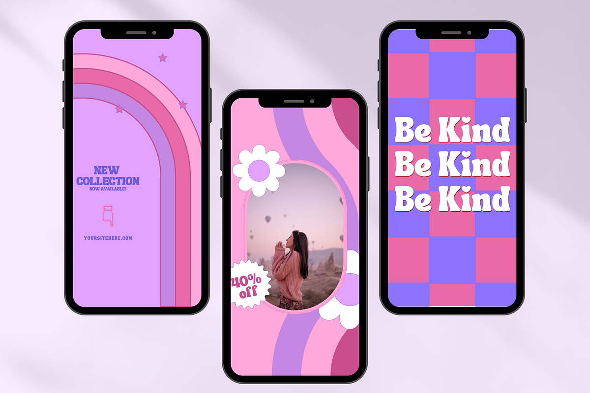 Retro Instagram Story Template Canva, a Social Media Template by Boltik Studio (Photo 6 of 8)