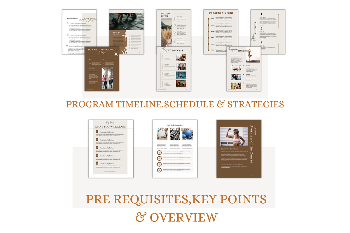 Fitness Ebook Template, a Magazine Template by Millennials Marketing (Photo 3 of 10)