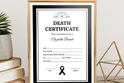 Death Certificate Template, a Stationery Template by MightyDesign (Thumbnail 4 of 7)