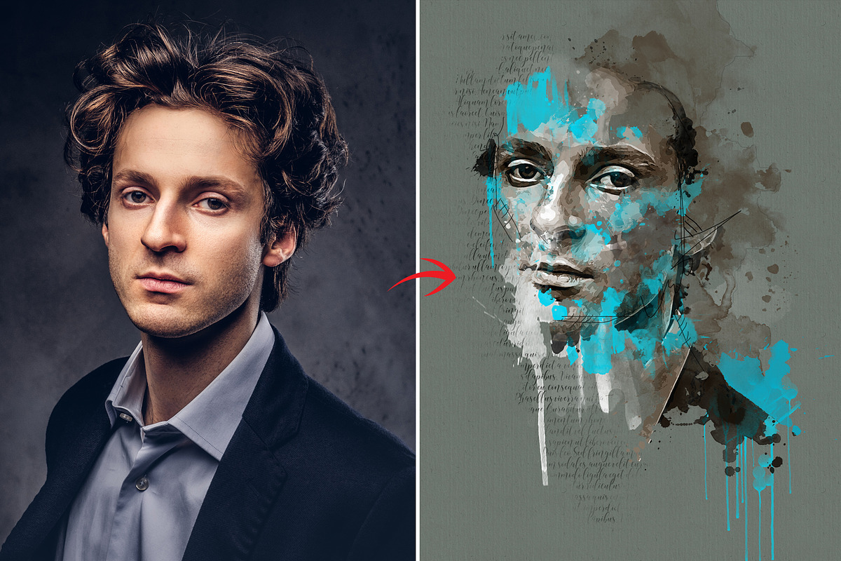 Mixed media art photo effect, an Action Add-On by MRI STUDIO (Photo 19 of 19)