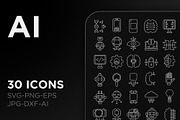 Ai outline icon pack, an Outline Icon by TiveCreate (Thumbnail 2 of 4)