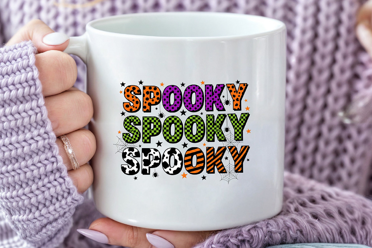 Preppy Halloween Spooky Png, an Illustration by Black Bird Studio (Photo 3 of 4)