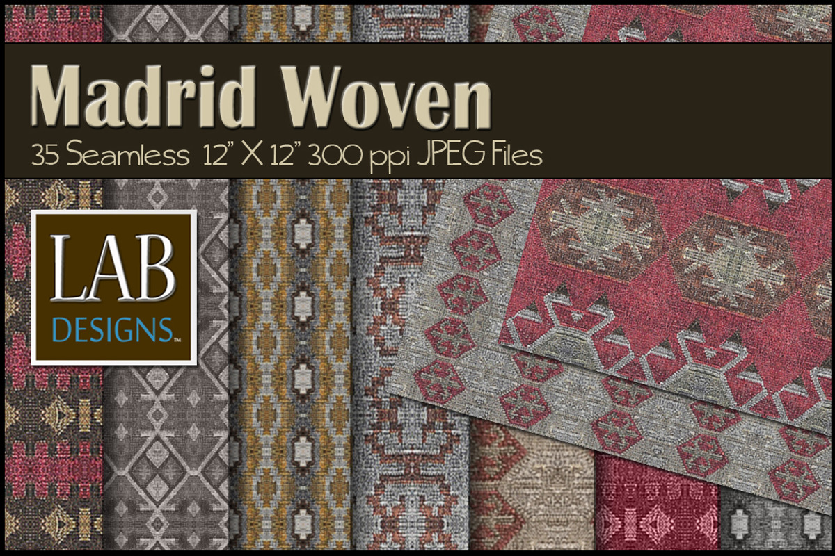 35 Spanish Woven Fabric Textures, a Texture Graphic by Lab Designs