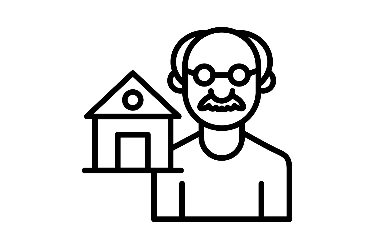 Hospice Line Icon, an Icon by Pexelpy