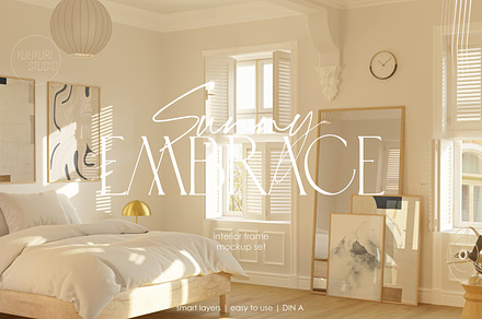 SUNNY EMBRACE | Frame Mockups, a Household Mockup by yuliyuri.studio