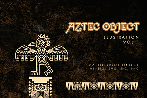 Aztec Object Illustration Vol.1, an Object Graphic by Bewalrus Studio