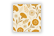Geometric Marigold Seamless Pattern, a Pattern Graphic by FloridPrintables (Thumbnail 3 of 7)