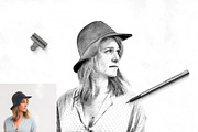 Pencil Drawing Photoshop Action, an Action Add-On by MockUpgrade (Thumbnail 3 of 7)