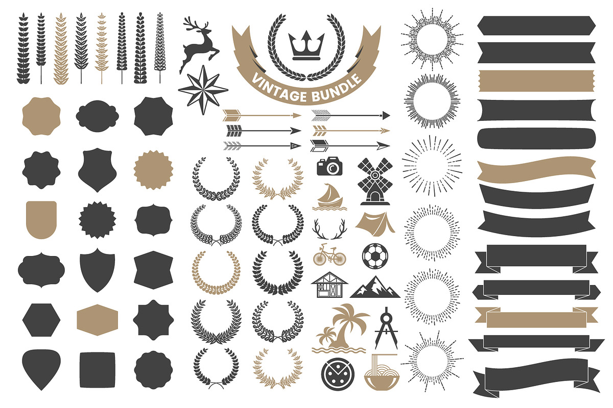 395 VINTAGE GENERATOR TOOLKIT, a Branding & Logo Template by Toonsteb (Photo 6 of 13)