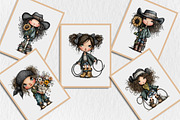 Whimsical Summer Western Girl, a Seasonal Illustration by Rose Art (Thumbnail 4 of 5)