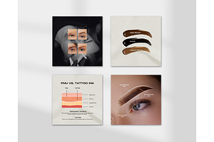 PMU & Microblading Template - Canva