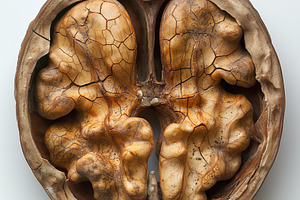 Intricate artwork resembling a human pair of lungs carved from a piece of wood,, a Background Photo by ImageMir