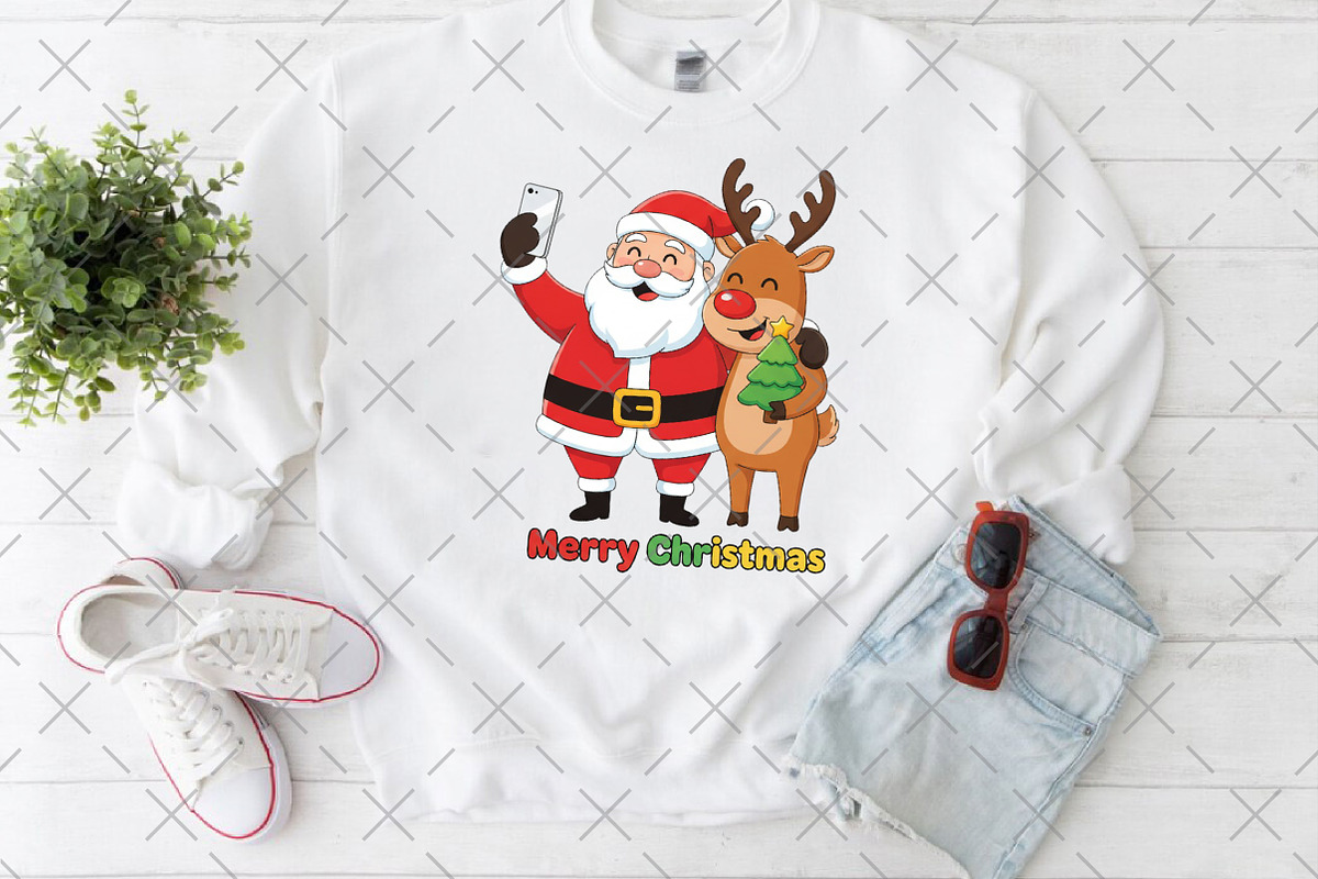 Santa Reindeer PNG, an Illustration by Craft Nest (Photo 6 of 6)