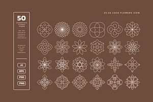 Geometry Floral Logo Kit