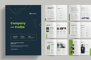 Company Profile, a Brochure Template by Pixelpick