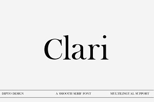 Clari- A Fashionable Font