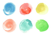 Summertime watercolor backgrounds, a Texture Graphic by Soulful Vectors (Thumbnail 2 of 6)