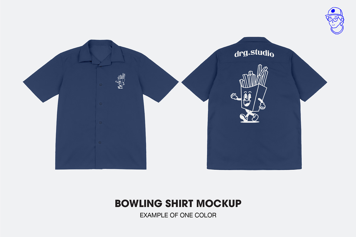 Bowling Shirt Mockup, a Shirt Mockup by DRGSTUDIO (Photo 2 of 4)