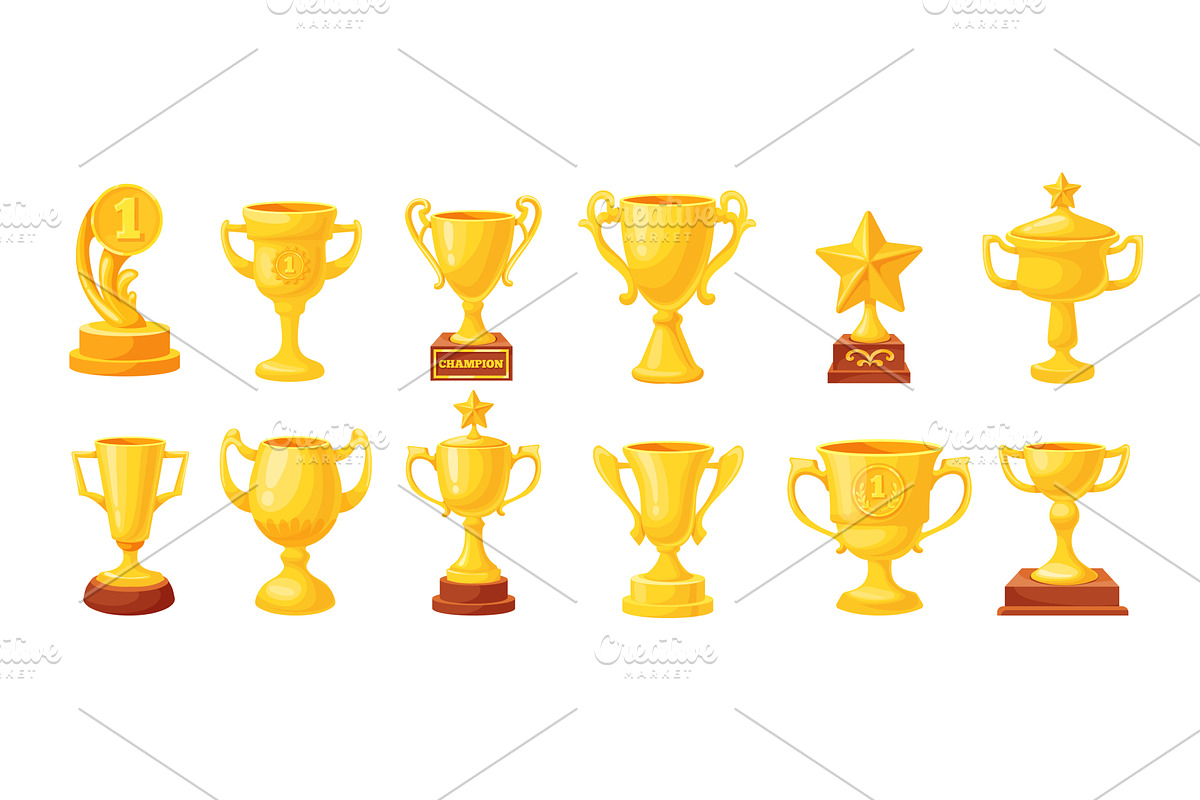 Different trophy cups. Win, a Sport Illustration by Stock-Smart-Start