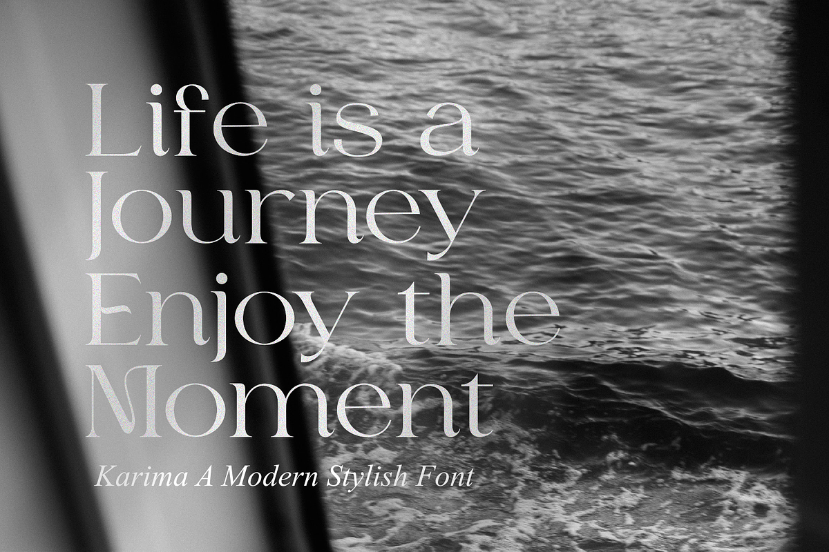 Karima A Modern Stylist Font, a Serif Font by zeenesia (Photo 11 of 20)