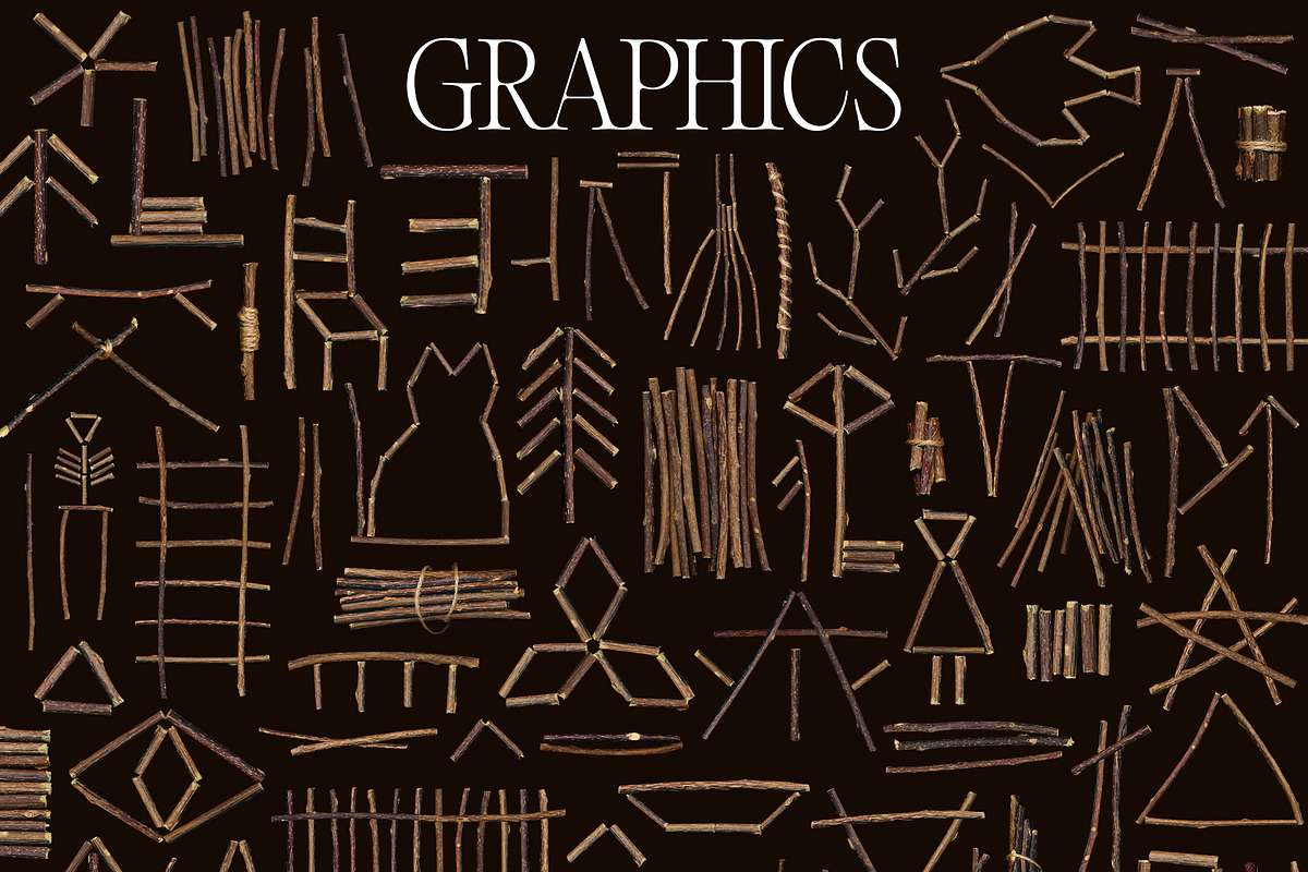 Omens: Witchy Twig Graphics, an Object Graphic by Dina Mae (Photo 7 of 10)